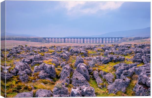 Ribblehead Viaduct Yorkshire Dales Canvas Print by Tim Hill