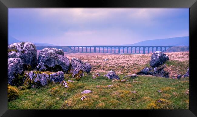 Ribblehead Viaduct Landscape Framed Print by Tim Hill