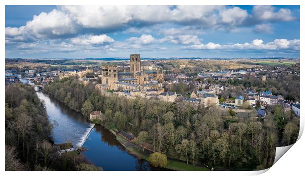 Durham Cathedral Print by Apollo Aerial Photography