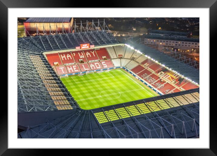 Stadium of Light Sunderland Framed Mounted Print by Apollo Aerial Photography