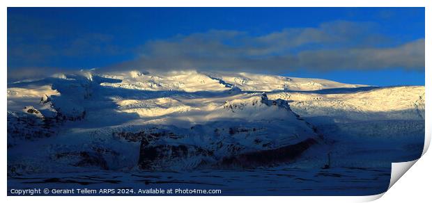 Mountains early morning, southern Iceland Print by Geraint Tellem ARPS