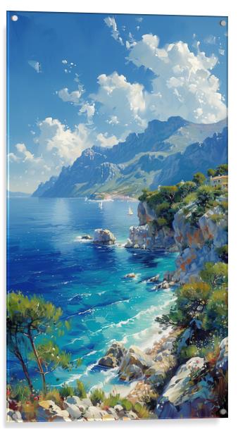 Mediterranean Shores Acrylic by T2 