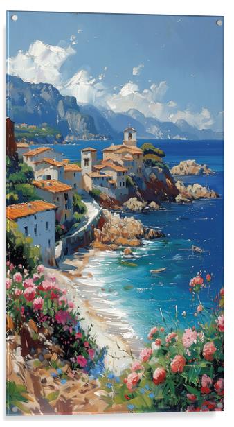 Mediterranean Shores Acrylic by T2 