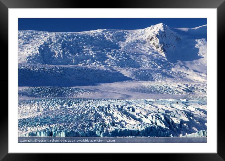 Fjallsarlon glacier, southern Iceland Framed Mounted Print by Geraint Tellem ARPS