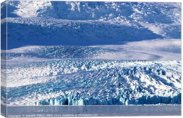Fjallsarlon glacier, southern Iceland Canvas Print by Geraint Tellem ARPS