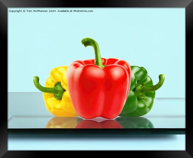 Peppers Framed Print by Tom McPherson