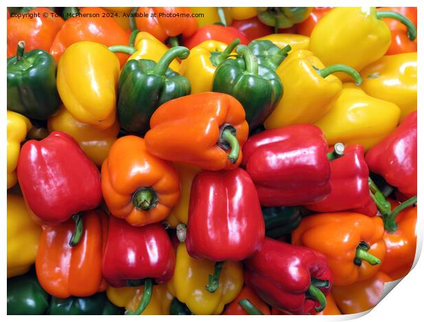 Mixed Peppers Print by Tom McPherson