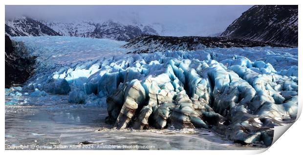 Fjallsarlon glacier, southern Iceland Print by Geraint Tellem ARPS
