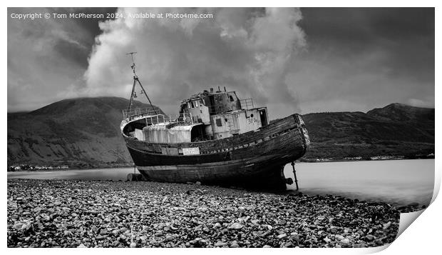 Old Boat of Caol Print by Tom McPherson