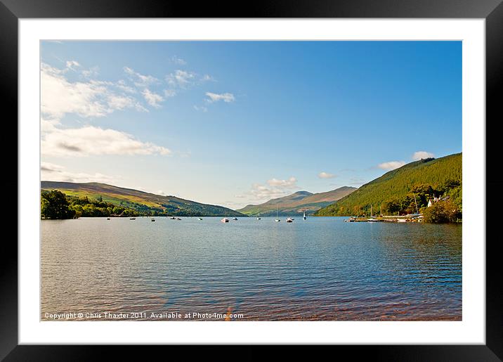 Loch Tay from Kenmore Framed Mounted Print by Chris Thaxter