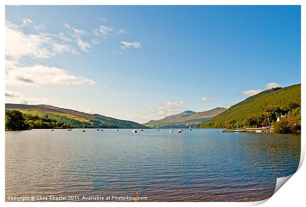 Loch Tay from Kenmore Print by Chris Thaxter