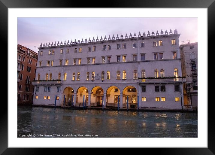 Fondaco dei Tedeschi, Venice Framed Mounted Print by Colin Green