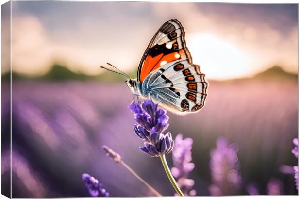 Delicate Butterfly Canvas Print by Picture Wizard