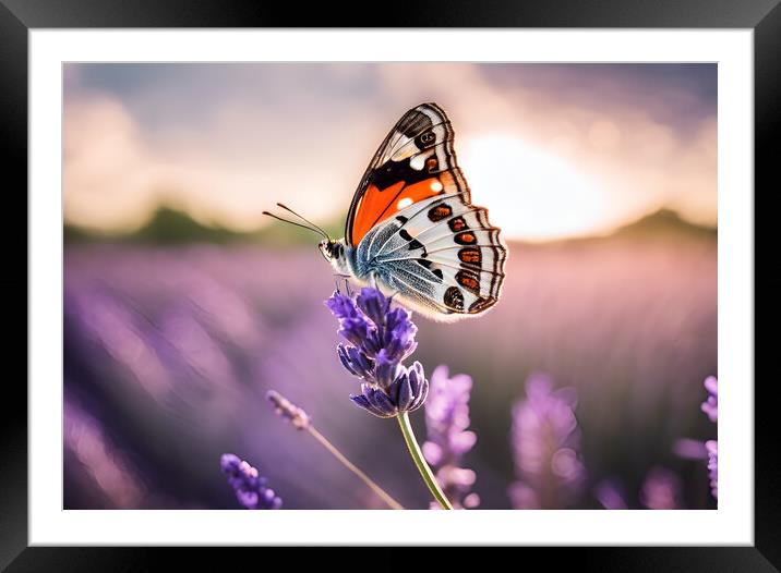 Delicate Butterfly Framed Mounted Print by Picture Wizard