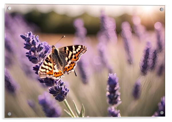 Butterfly Lavender Acrylic by Picture Wizard