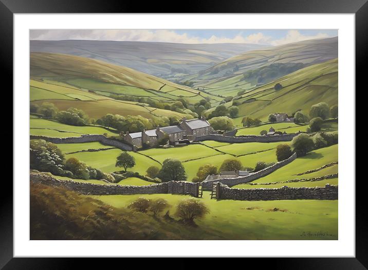 Yorkshire Dales Framed Mounted Print by Picture Wizard