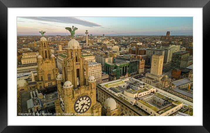 Royal Liver Building Framed Mounted Print by Paul Madden