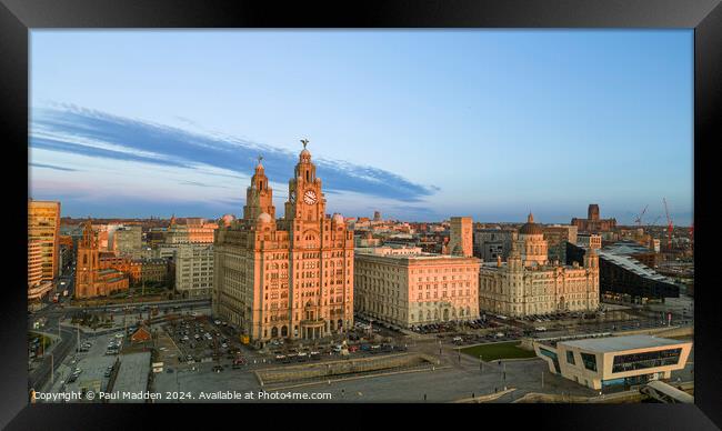 The Three Graces at sunset Framed Print by Paul Madden