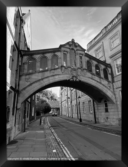 Hertford Bridge Oxford Framed Print by Sheila Ramsey
