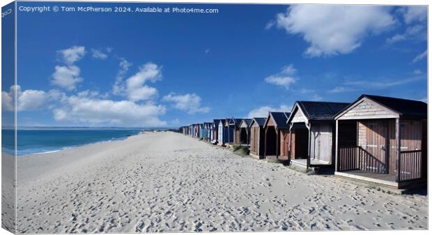 West Wittering Beach Huts Canvas Print by Tom McPherson