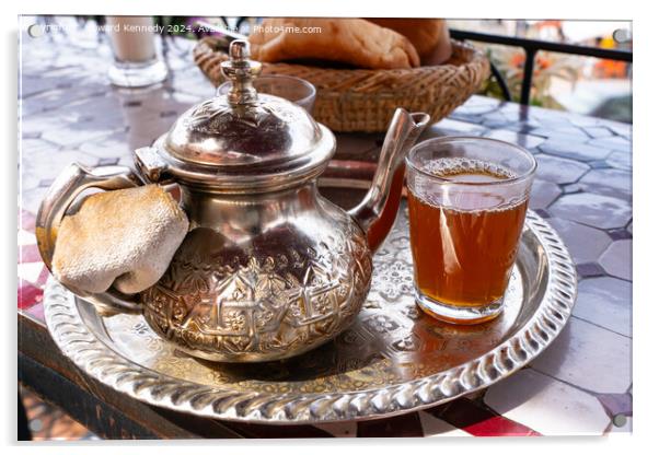 Moroccan Mint Tea Acrylic by Howard Kennedy