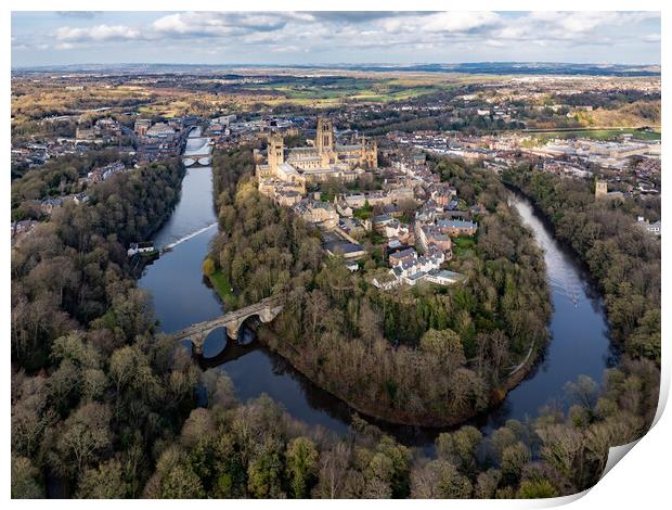 Durham Cathedral Print by Apollo Aerial Photography