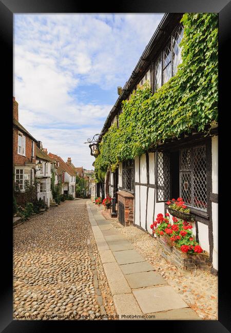 Mermaid Street Rye East Sussex  Framed Print by Pearl Bucknall