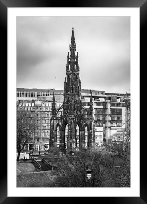 Scott Monument Edinburgh Framed Mounted Print by Jack Biggadike