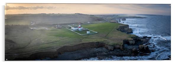 Souter Lighthouse Acrylic by Apollo Aerial Photography
