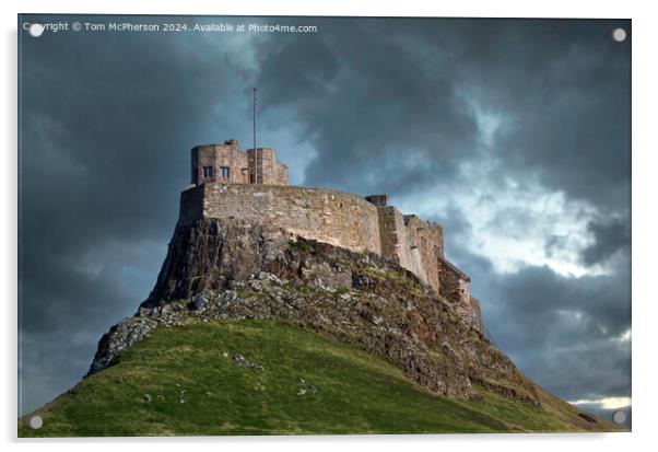 Lindisfarne Castle Acrylic by Tom McPherson