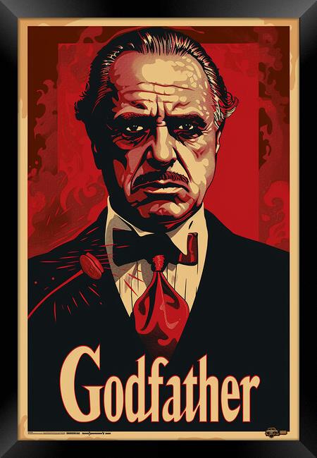 The Godfather Poster Framed Print by Steve Smith