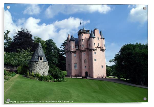 Craigievar Castle Acrylic by Tom McPherson