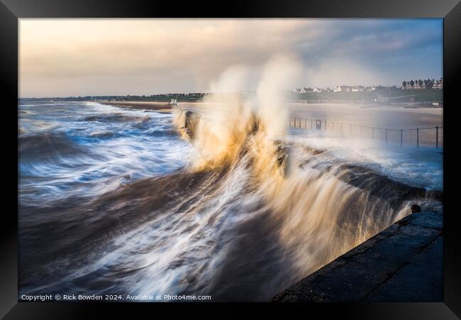 Gorleston Waves Framed Print by Rick Bowden