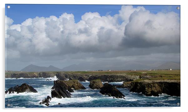 Windy Day in Ireland Acrylic by barbara walsh
