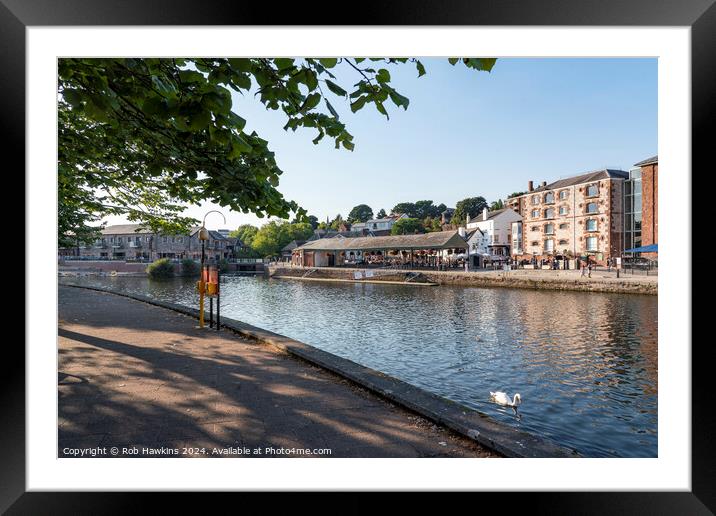 Exeter Quay on the Exe  Framed Mounted Print by Rob Hawkins