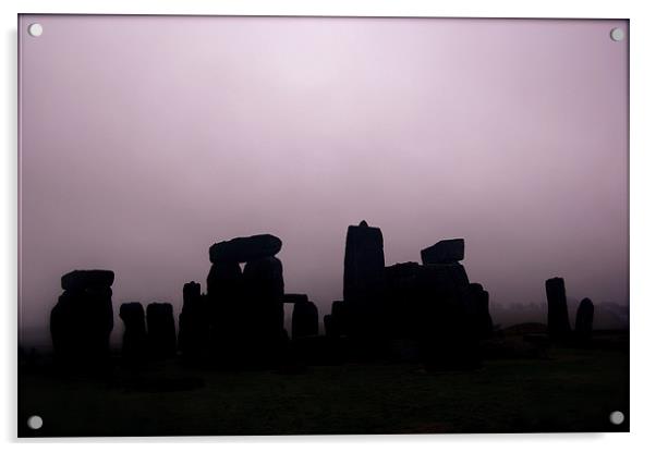 Dusk at Stonehenge Acrylic by dawn cruttenden