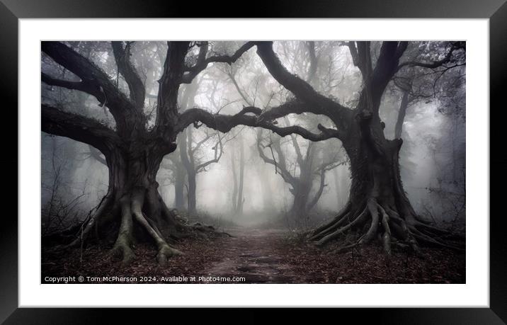 Creepy Old Woods Framed Mounted Print by Tom McPherson