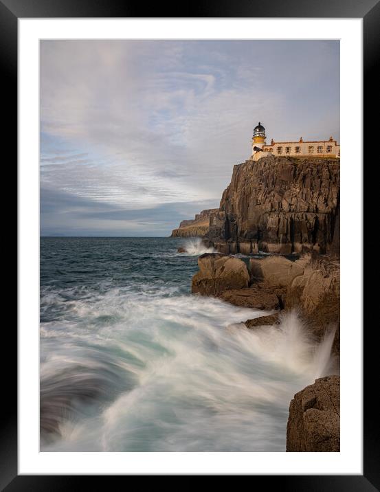 Neist point Lighthouse Framed Mounted Print by Kevin Winter