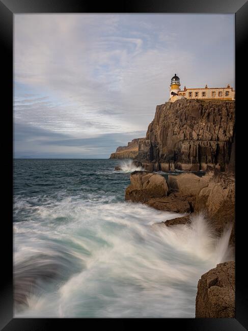 Neist point Lighthouse Framed Print by Kevin Winter