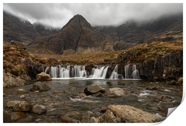 Fairy pools on the Isle of Skye Print by Kevin Winter