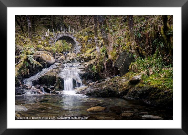 The Fairy Bridge, Glen Creran Framed Mounted Print by Douglas Milne