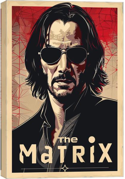 The Matrix Poster Canvas Print by Steve Smith