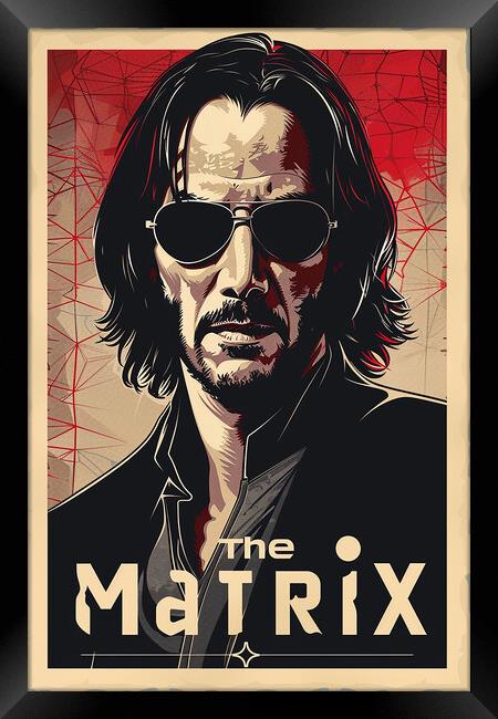 The Matrix Poster Framed Print by Steve Smith