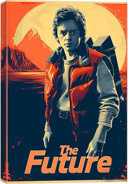 Back To The Future Poster Canvas Print by Steve Smith