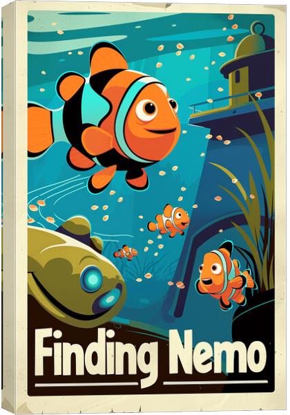 Finding Nemo Poster Canvas Print by Steve Smith
