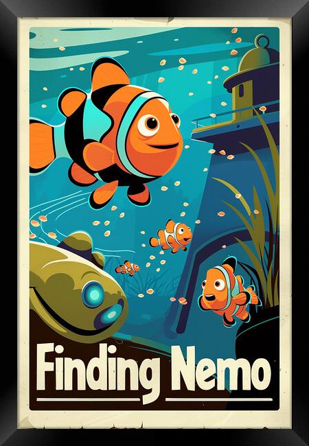 Finding Nemo Poster Framed Print by Steve Smith
