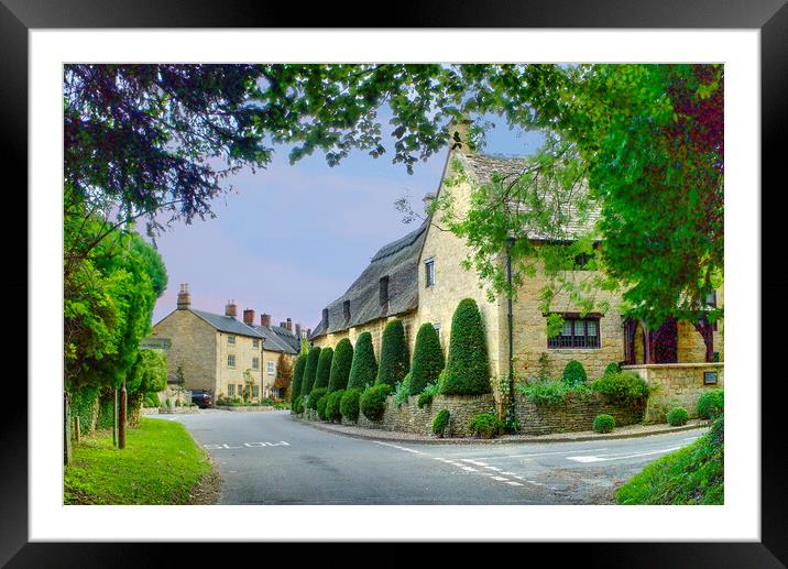 Broad Campden Cotswolds Framed Mounted Print by Alison Chambers