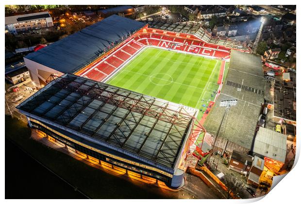 The City Ground Print by Apollo Aerial Photography