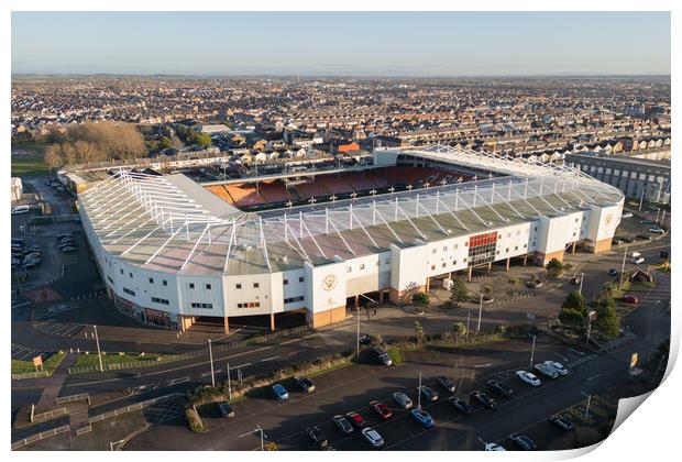 Bloomfield Road Print by Apollo Aerial Photography
