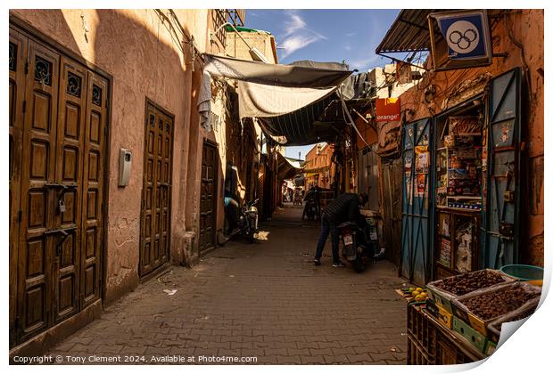 Marrakech Medina Print by Tony Clement
